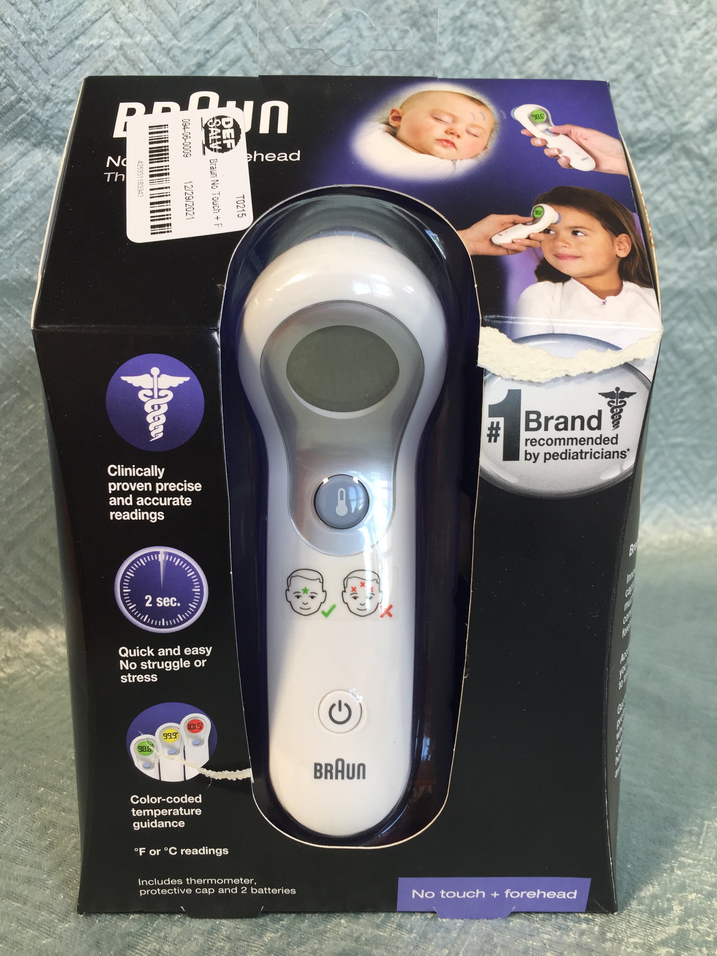 Braun Ntf300us Braun No Touch Forehead Thermometer (7536279814382)